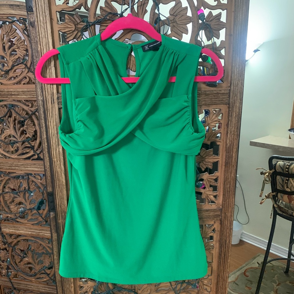Bright Green Tank Top by INC Size Medium